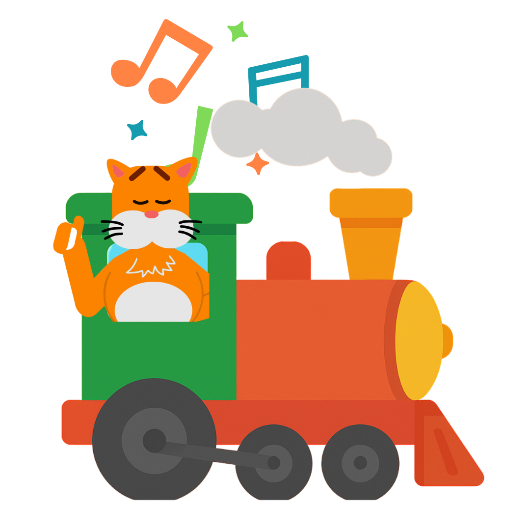 Beto no trem - personagem EasyGo